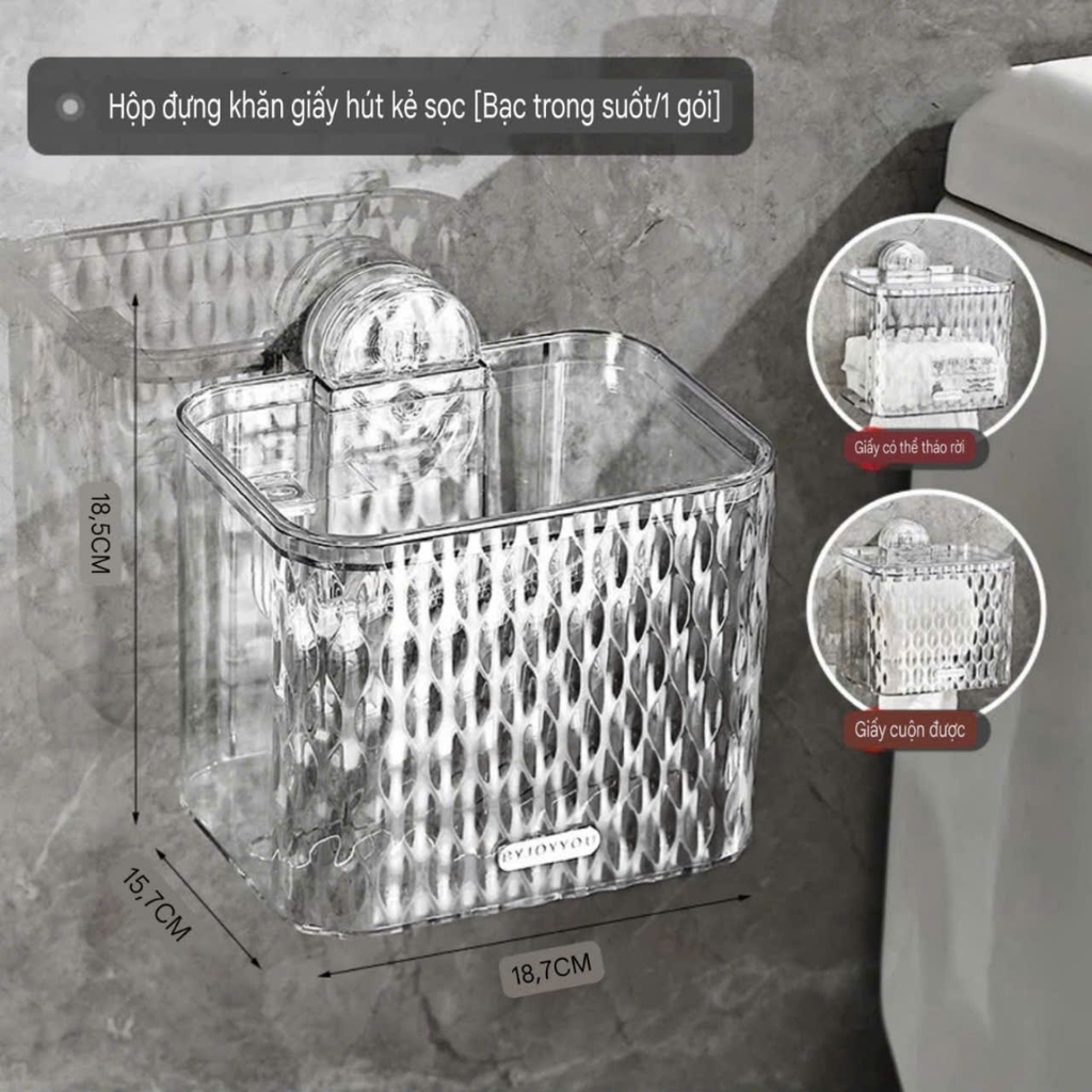 Hộp đựng giấy kiểu hút tường