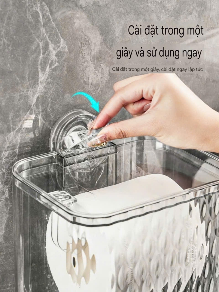 Hộp đựng giấy kiểu hút tường