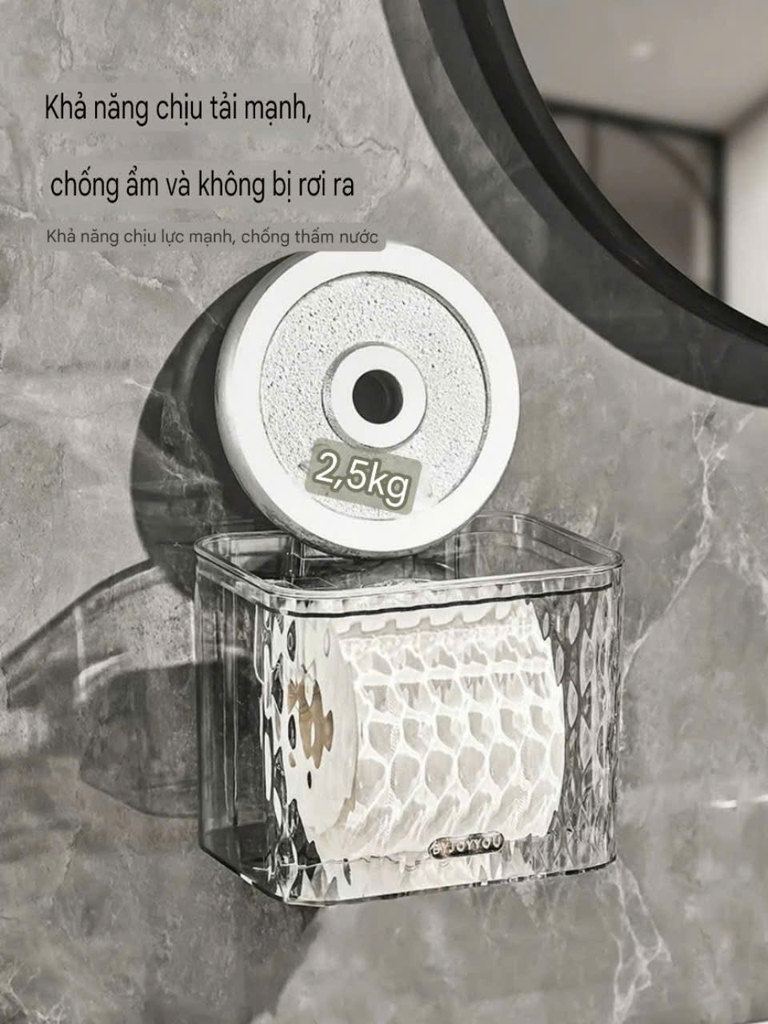 Hộp đựng giấy kiểu hút tường