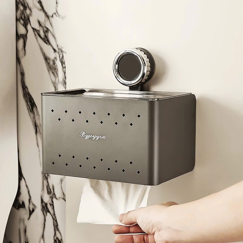 Hợp đựng khăn giấy hợp kim nhôm kiểu hút tường