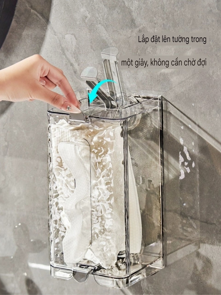 Hộp đựng khăn giấy nhựa mica trong suốt