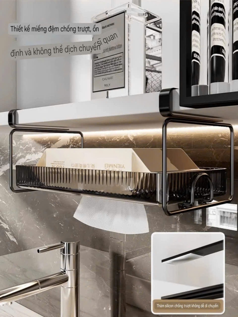 Hộp đựng khăn giấy treo cửa tủ