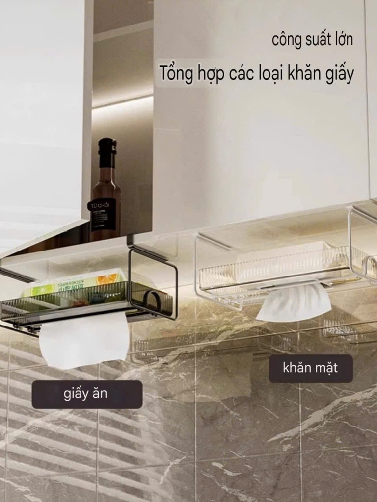 Hộp đựng khăn giấy treo cửa tủ