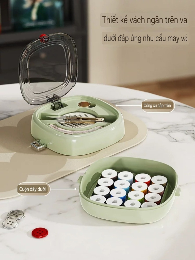 Hộp đựng kim chỉ đa năng
