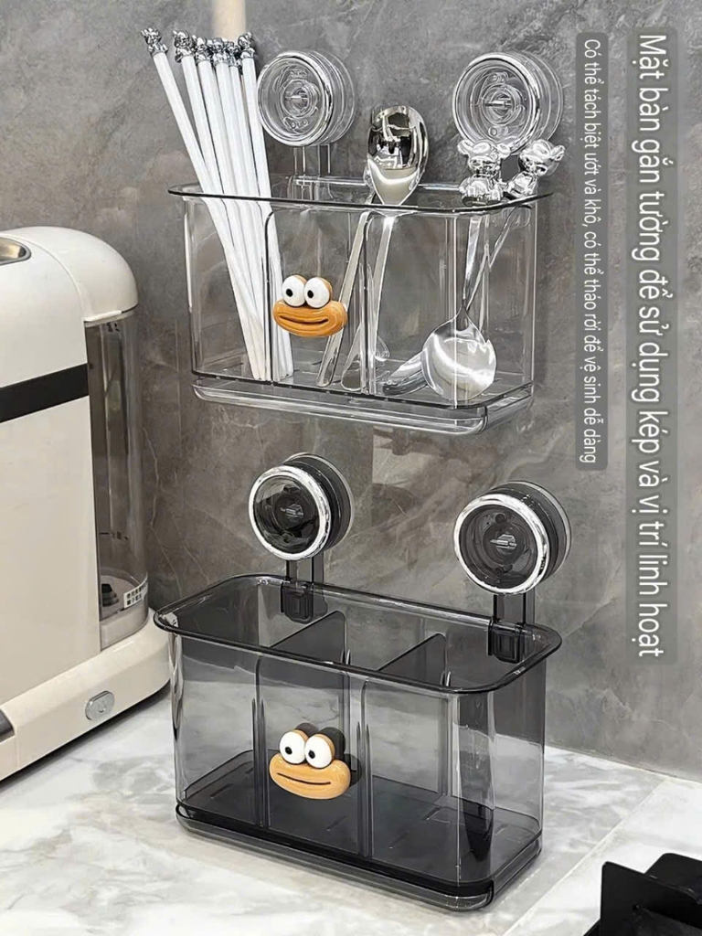 Hộp đựng muỗng đũa nhựa Mica trong suốt