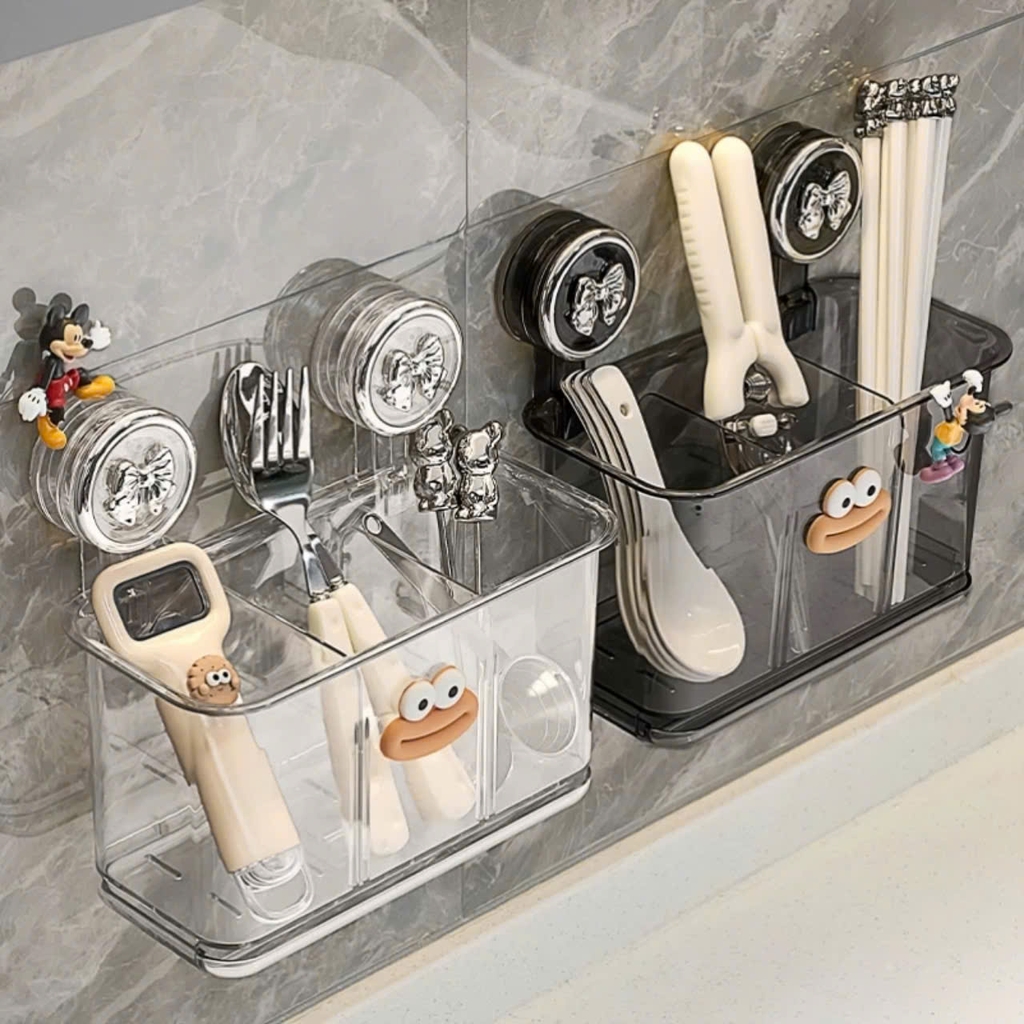 Hộp đựng muỗng đũa nhựa Mica trong suốt