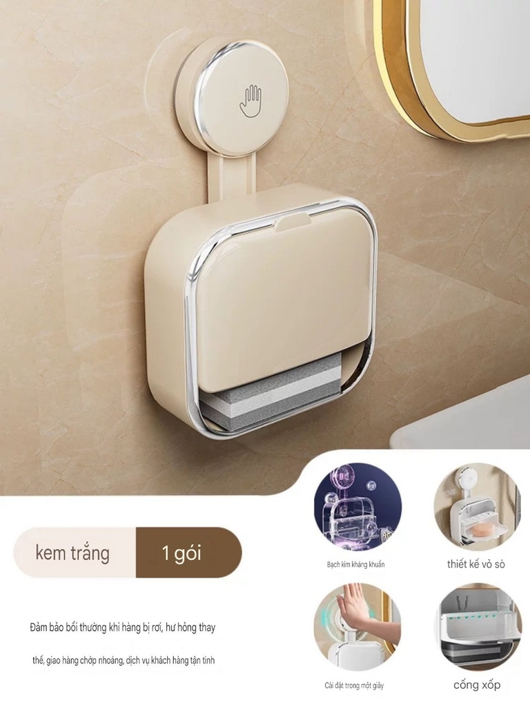 Hộp xà phòng Mini có miếng bọt biển