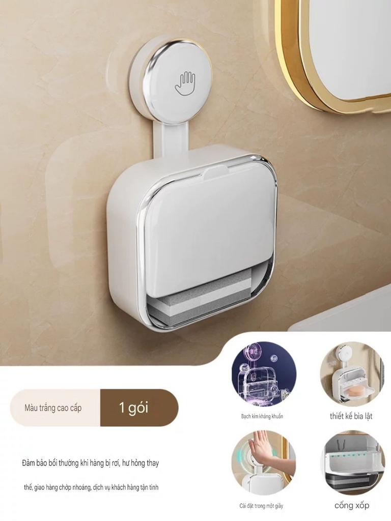 Hộp xà phòng Mini có miếng bọt biển