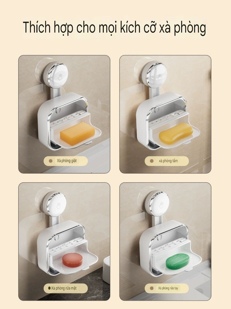 Hộp xà phòng Mini có miếng bọt biển