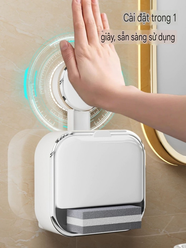 Hộp xà phòng Mini có miếng bọt biển