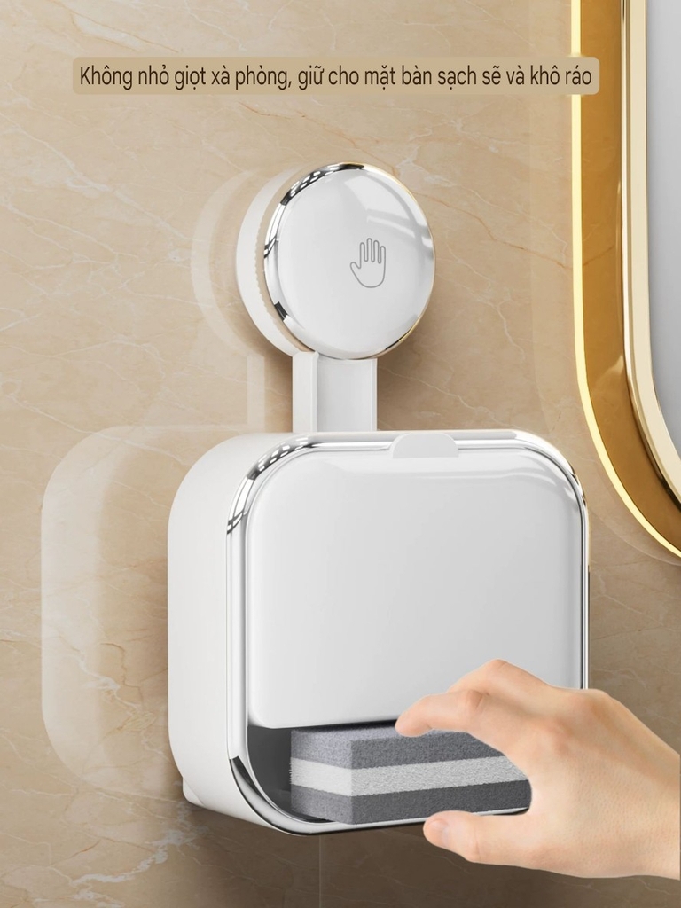 Hộp xà phòng Mini có miếng bọt biển