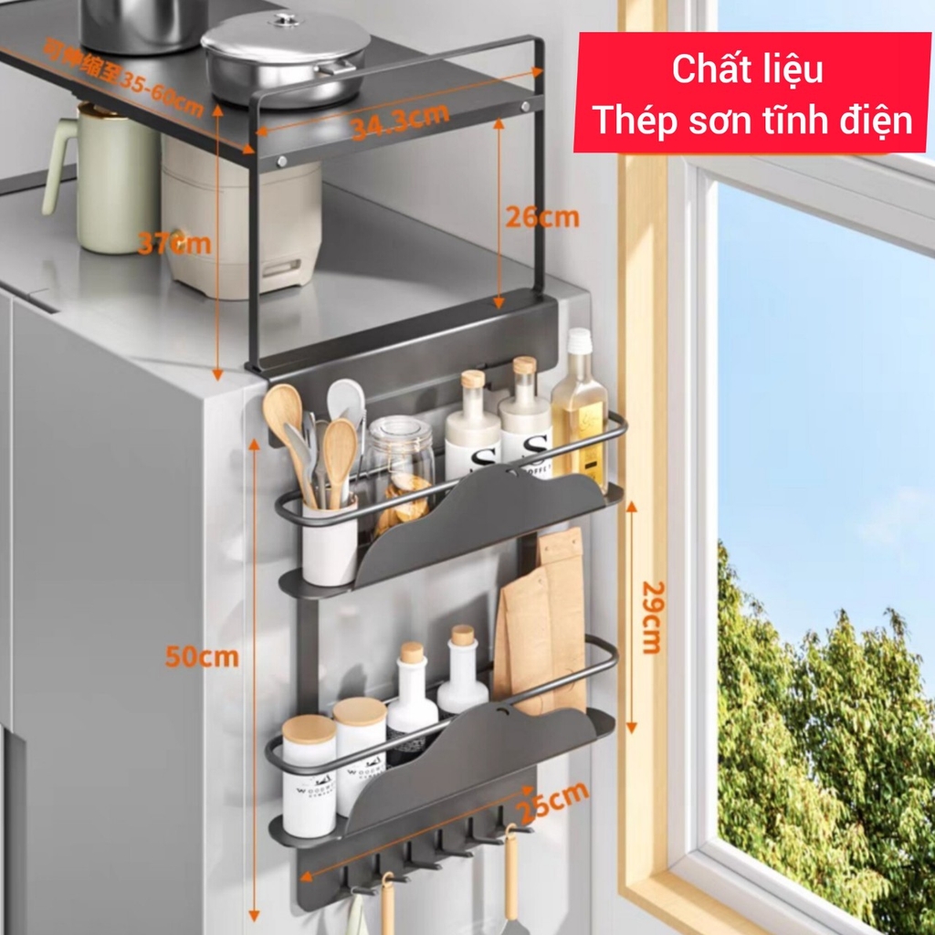 Kệ gác trên đầu tủ lạnh