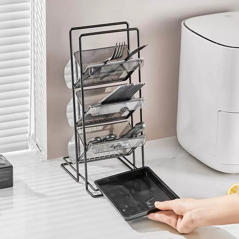 Kệ 3 tầng để dao muỗng đũa