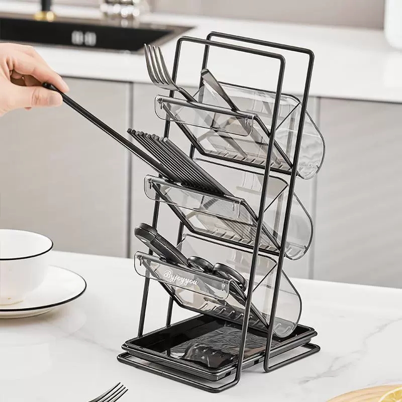 Kệ 3 tầng để dao muỗng đũa