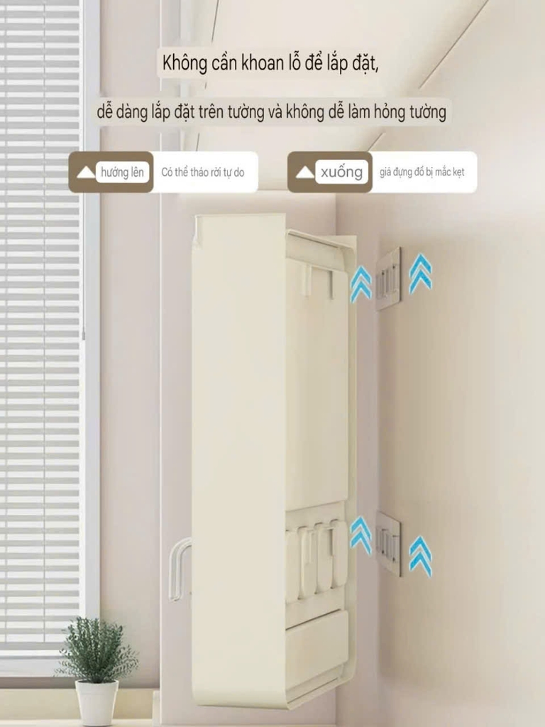 Kệ 4 tầng có ngăn kéo và 4 lọ để gia vị