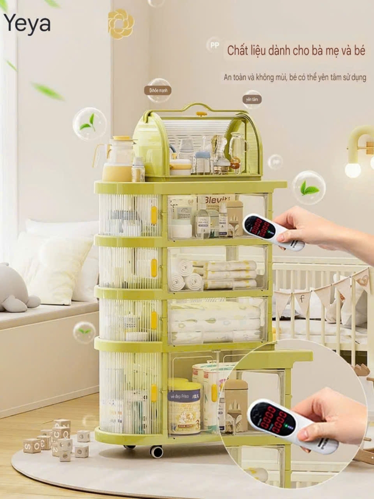 Tủ 5 tầng để đồ cho bé kiểu gấp xếp