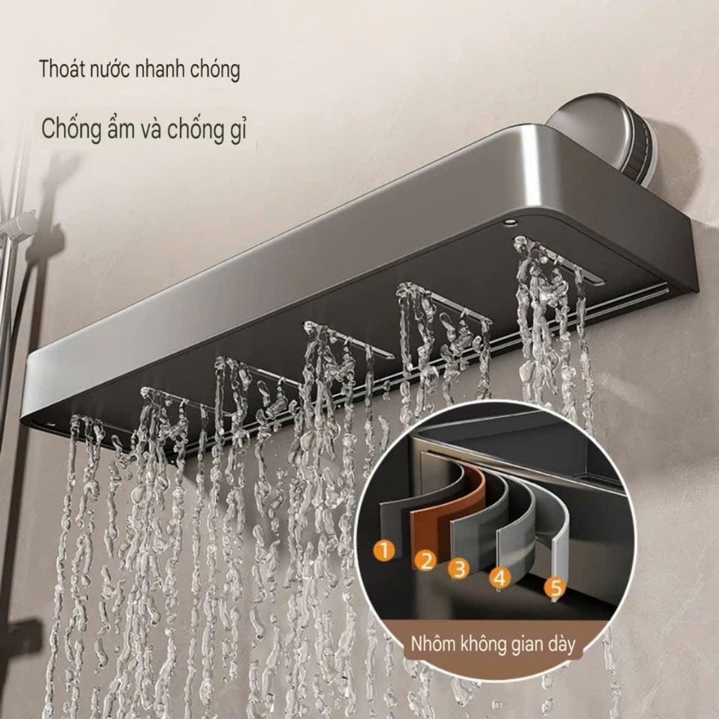 Kệ chữ nhật bằng hợp kim nhôm