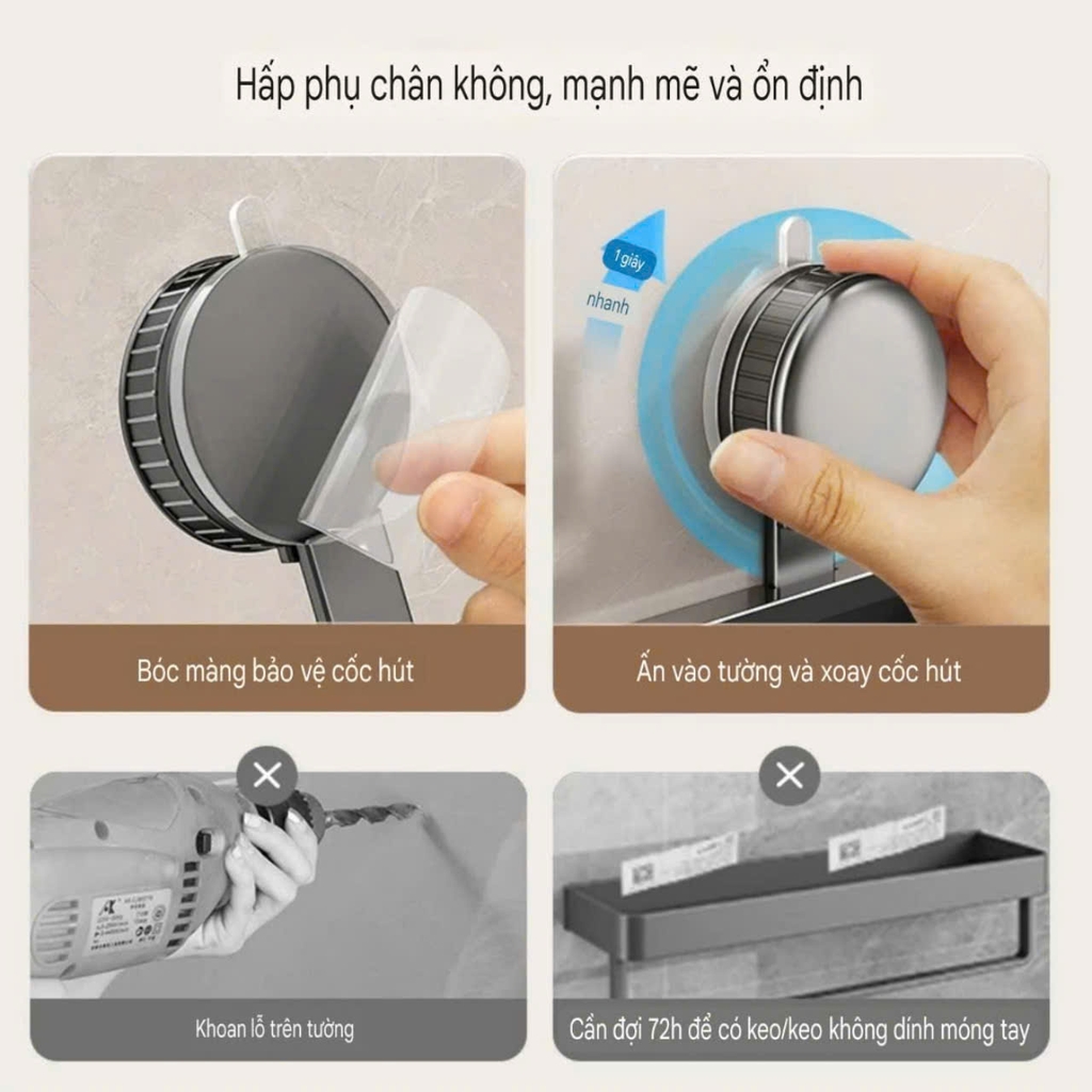 Kệ chữ nhật bằng hợp kim nhôm
