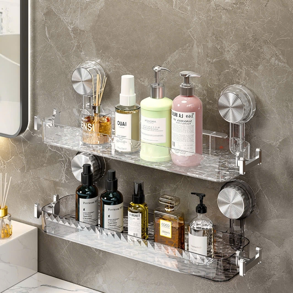 Kệ chữ nhật có móc nhỏ treo đồ ở cạnh