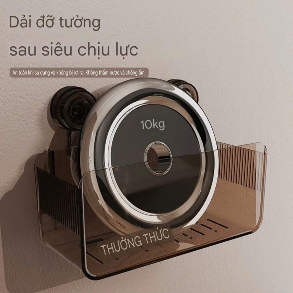 Kệ chữ nhật để mỹ phẩm kiểu hút tường