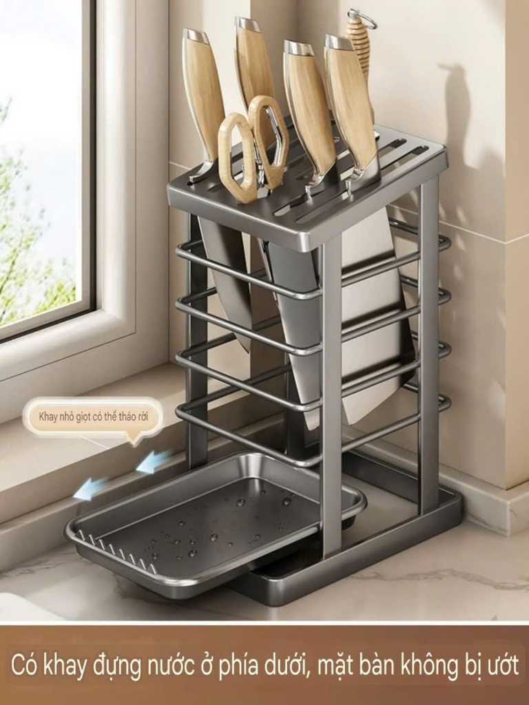 Kệ để dao kéo và gác muỗng đũa