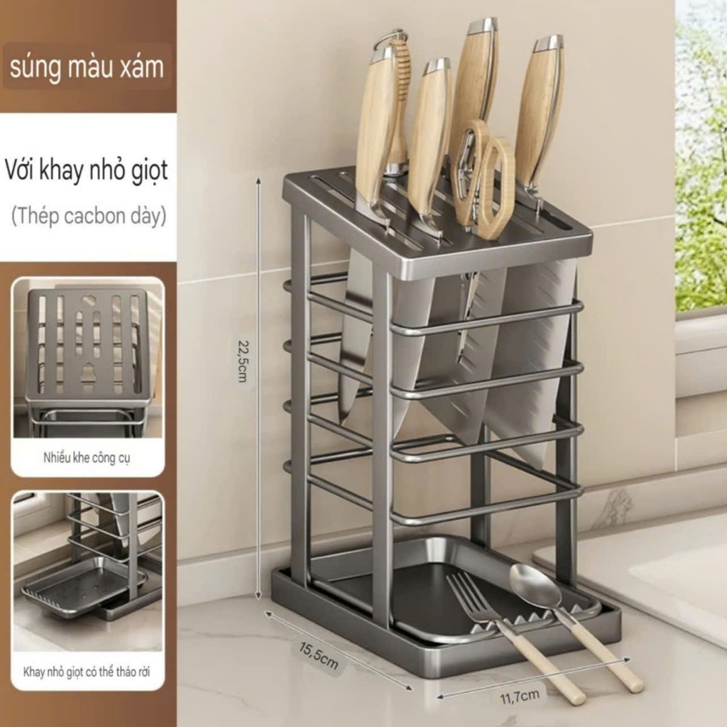 Kệ để dao kéo và gác muỗng đũa