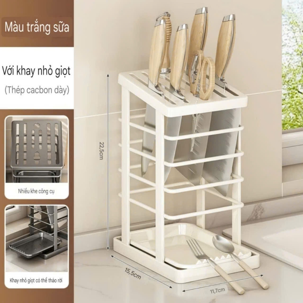 Kệ để dao kéo và gác muỗng đũa