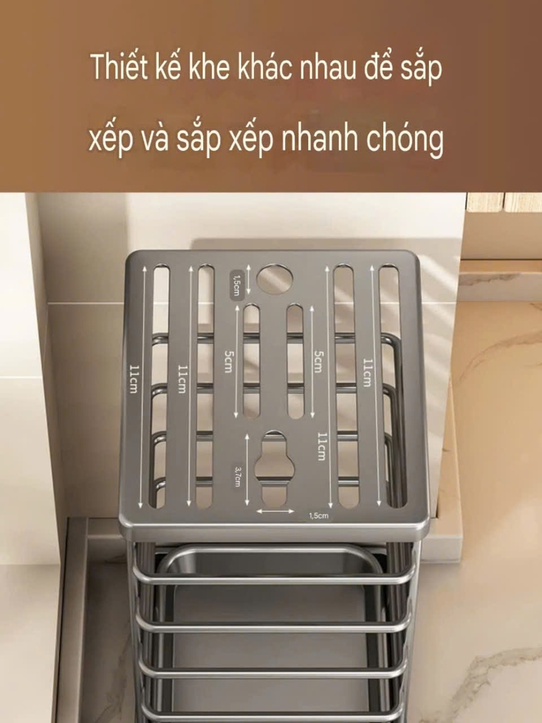 Kệ để dao kéo và gác muỗng đũa