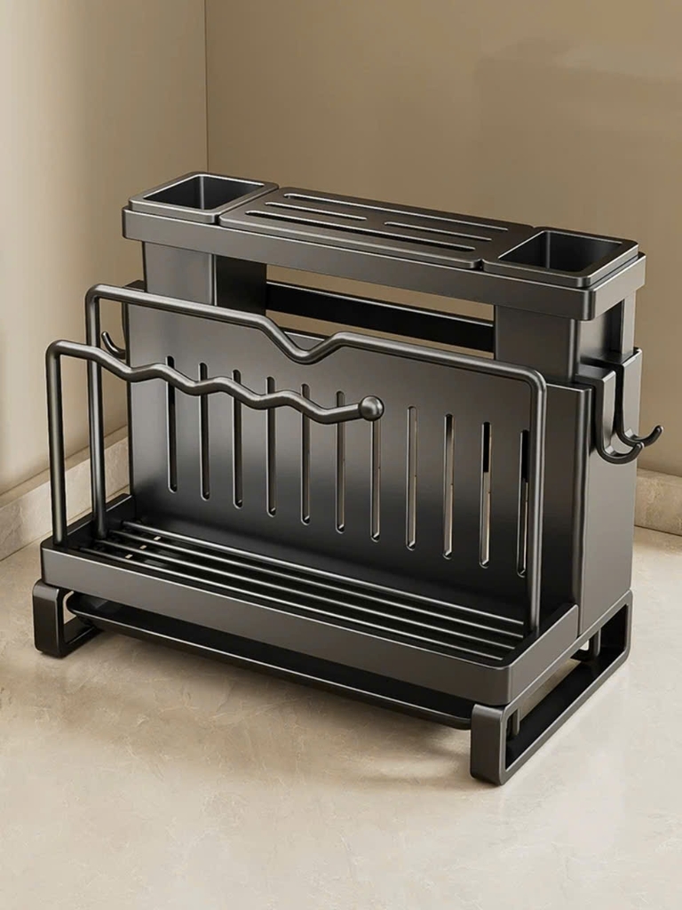 Kệ để dao muỗng đũa bằng thép Carbon phủ sơn men
