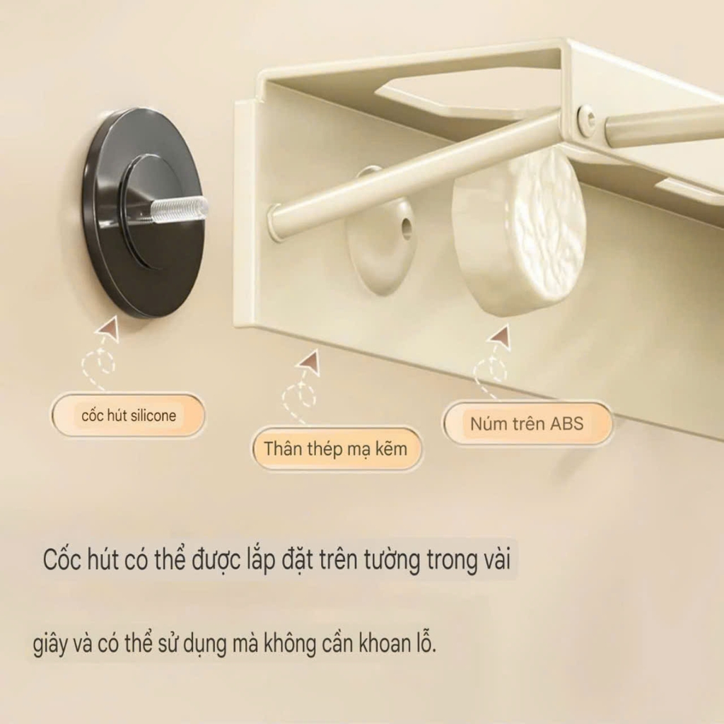 Kệ để dao muỗng đũa bằng thép kiểu hút tường