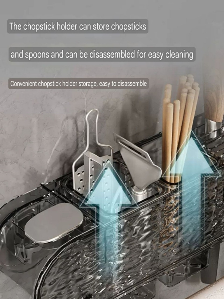 Kệ để dao muỗng đũa loại hút tường