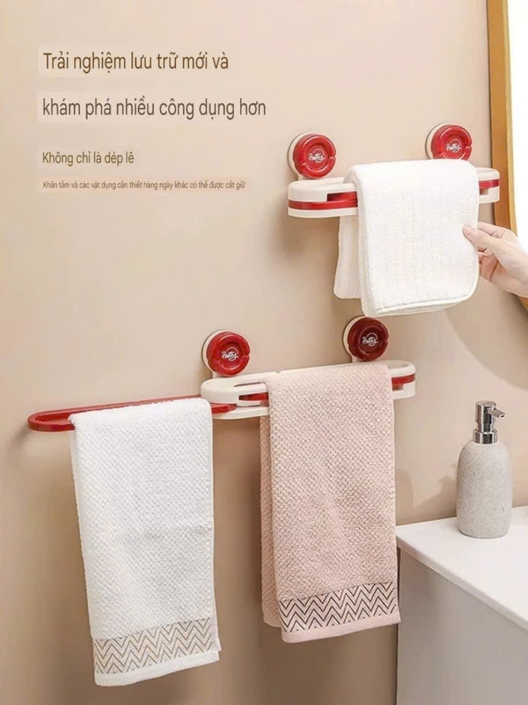 Kệ để dép và khăn kiểu xếp gọn