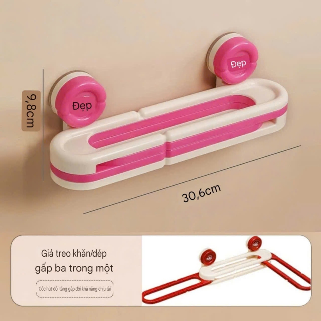 Kệ để dép và khăn kiểu xếp gọn