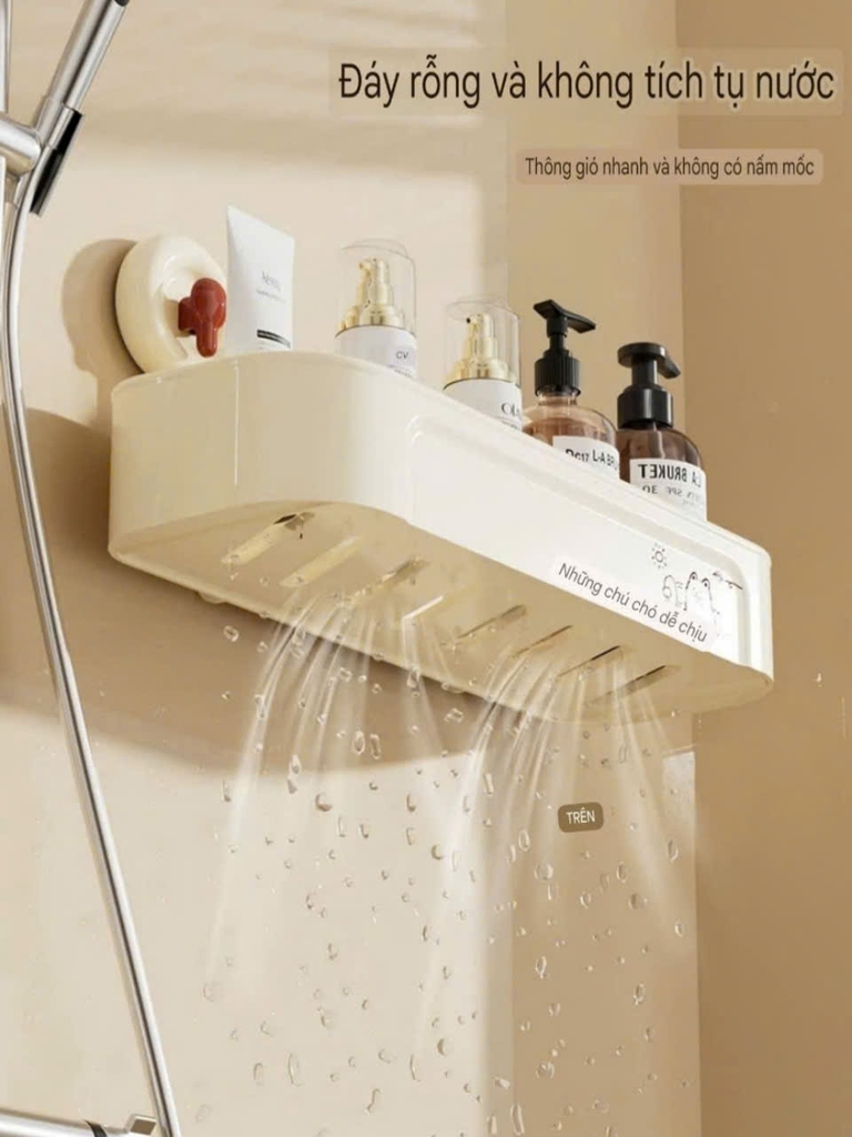 Kệ để đồ hình chú chó con loại hút tường