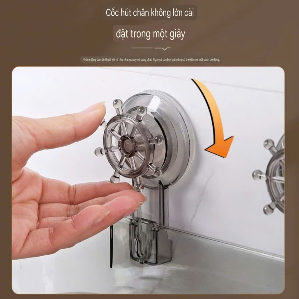 Hộp để đồ hình ovanl kiểu hút tường