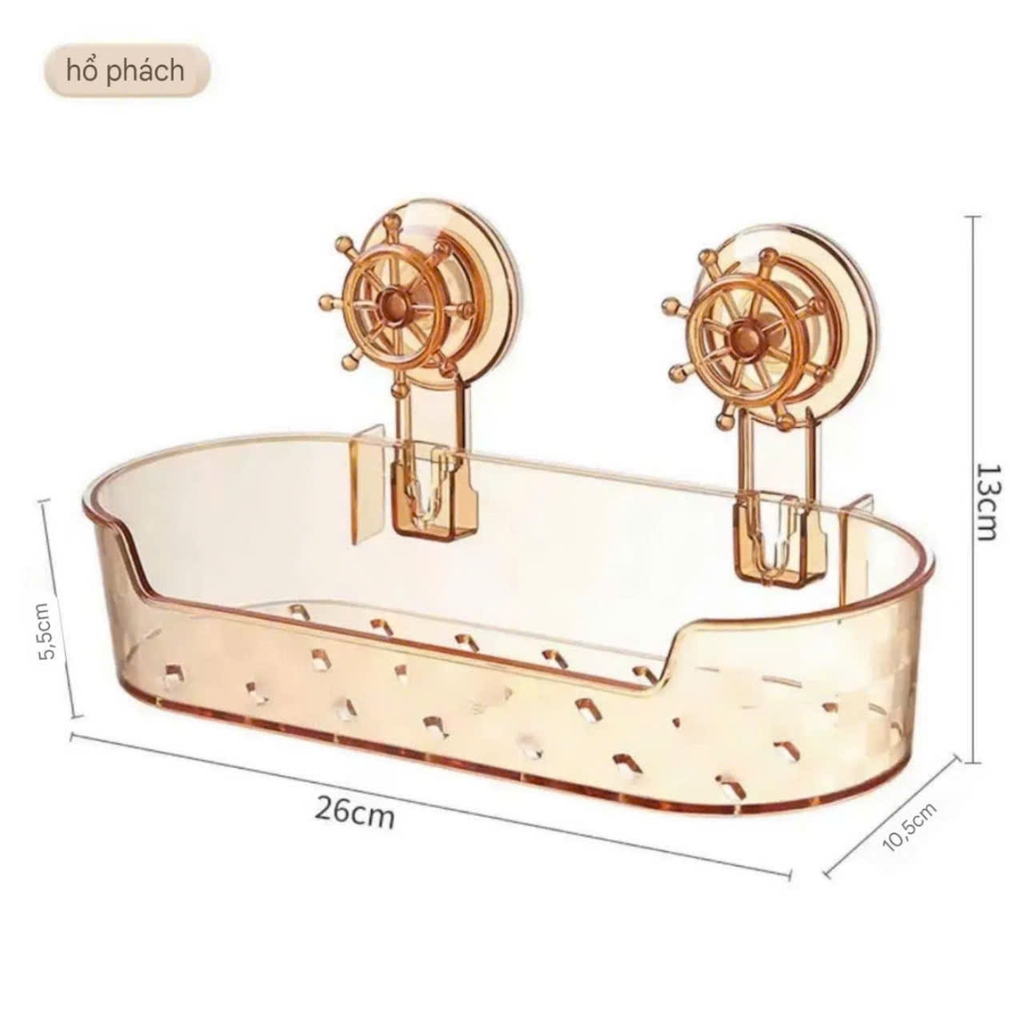 Hộp để đồ hình ovanl kiểu hút tường