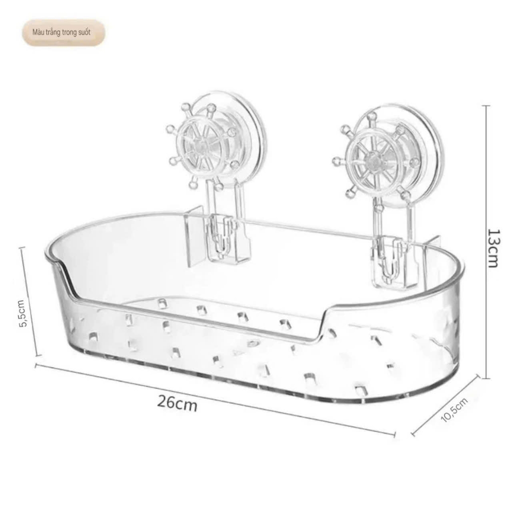 Hộp để đồ hình ovanl kiểu hút tường
