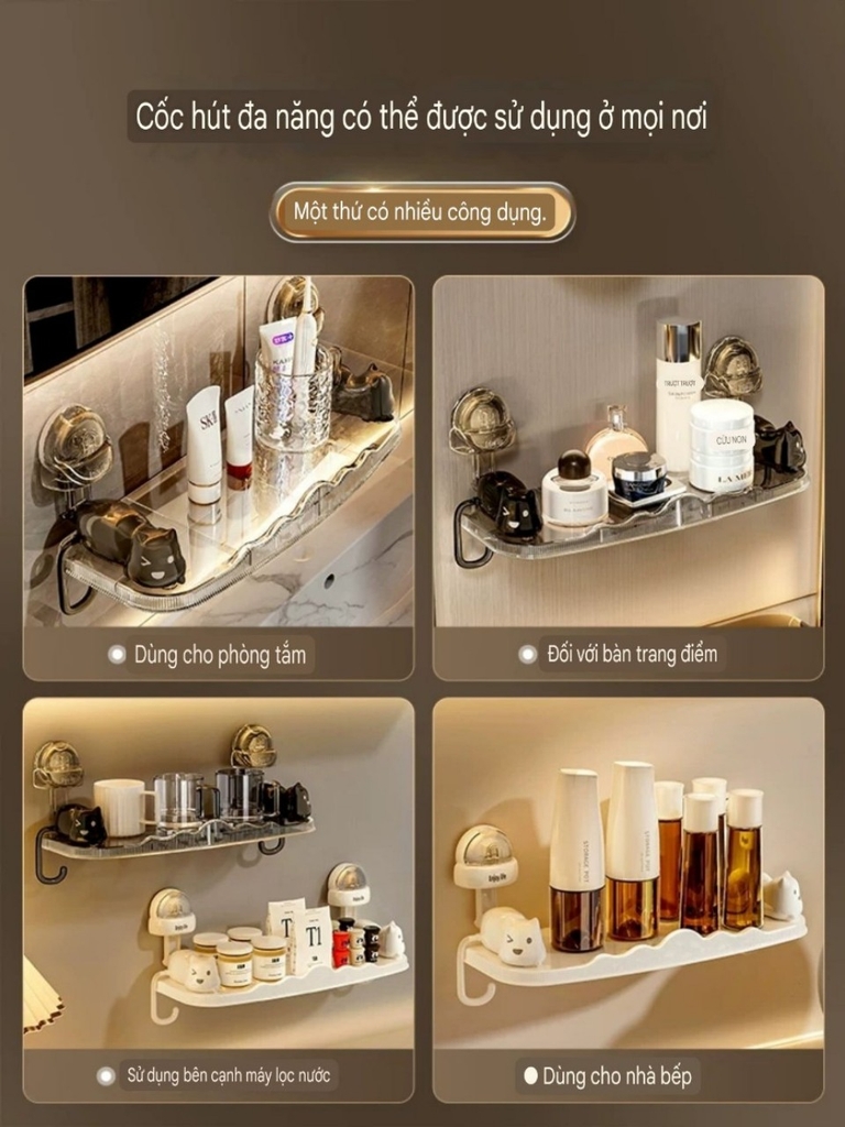 Kệ để đồ nhà bếp nhà tắm kiểu con mèo