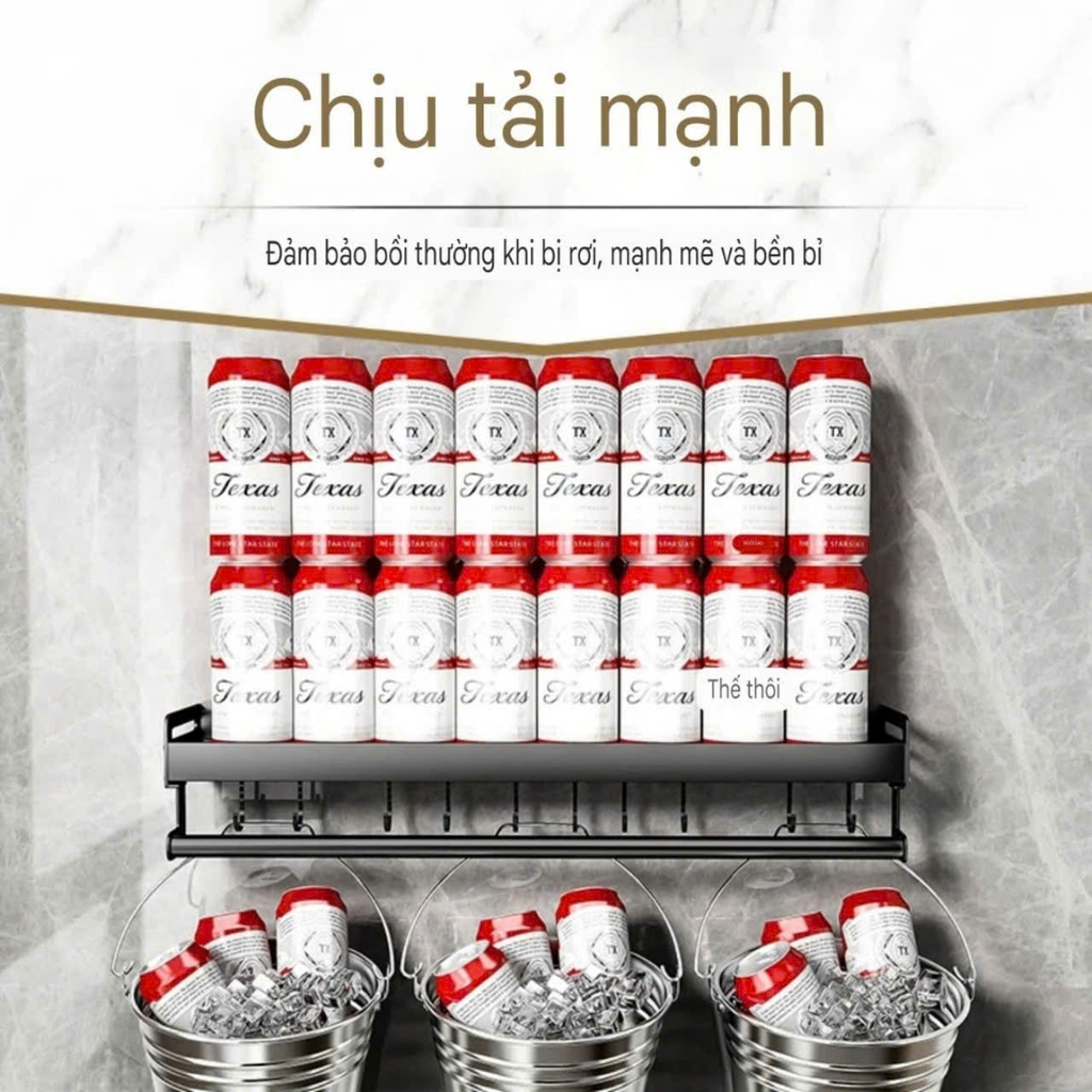 Kệ để đồ nhà bếp, nhà tắm kiểu dán tường