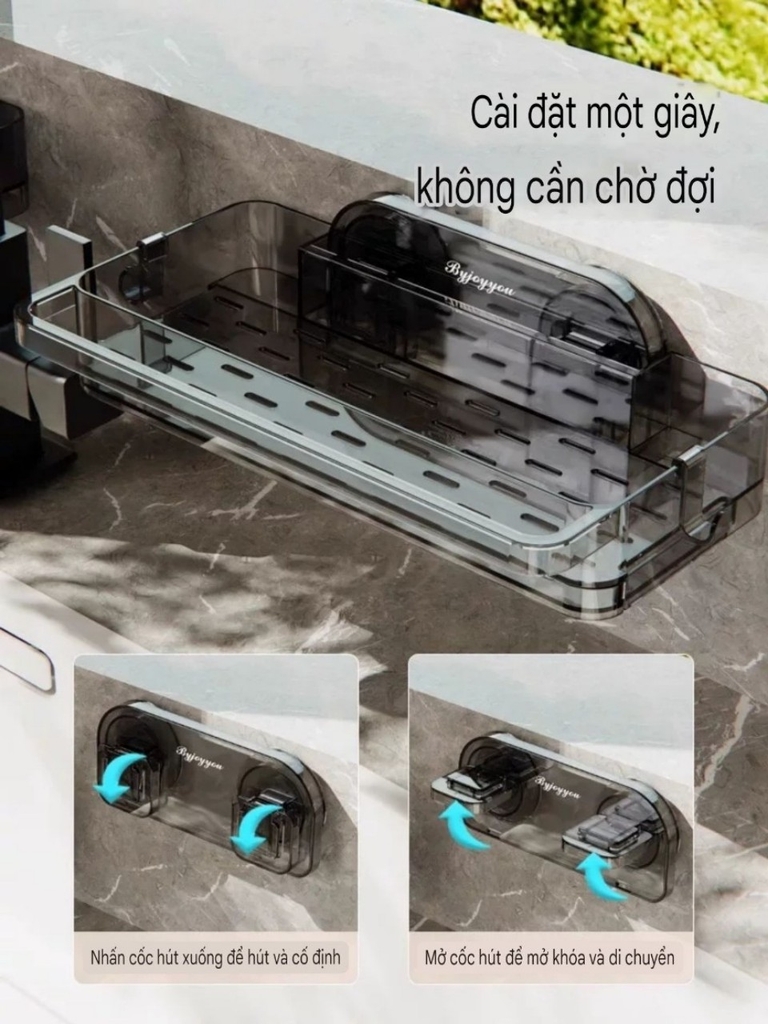 Kệ để đồ rửa nhựa Mica trong suốt