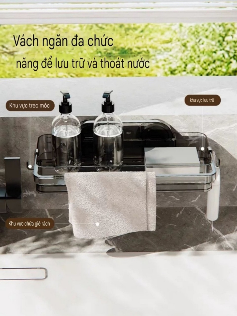 Kệ để đồ rửa nhựa Mica trong suốt