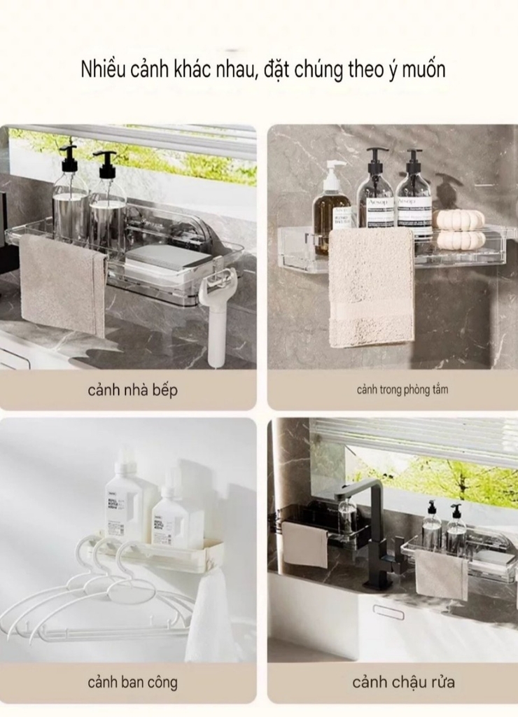 Kệ để đồ rửa nhựa Mica trong suốt