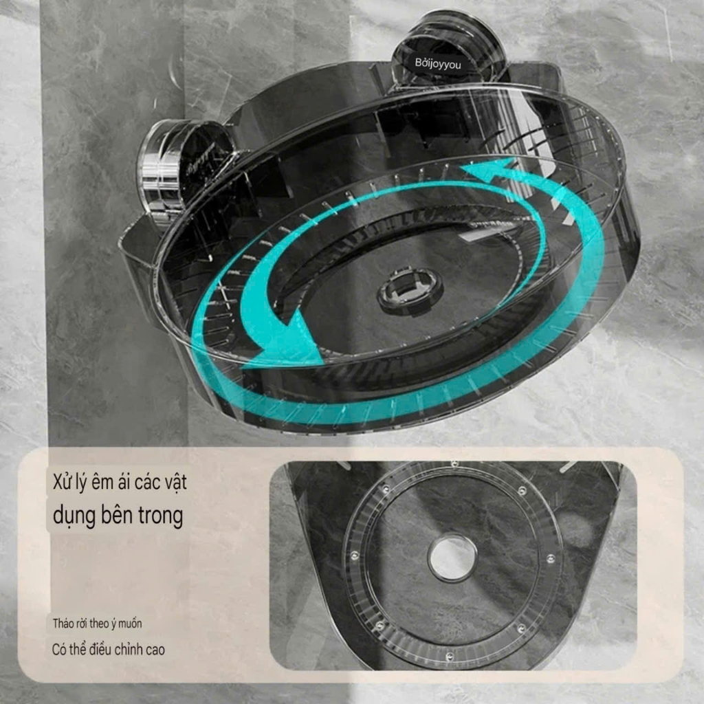 Kệ để gia vị và mỹ phẩm xoay 360 độ