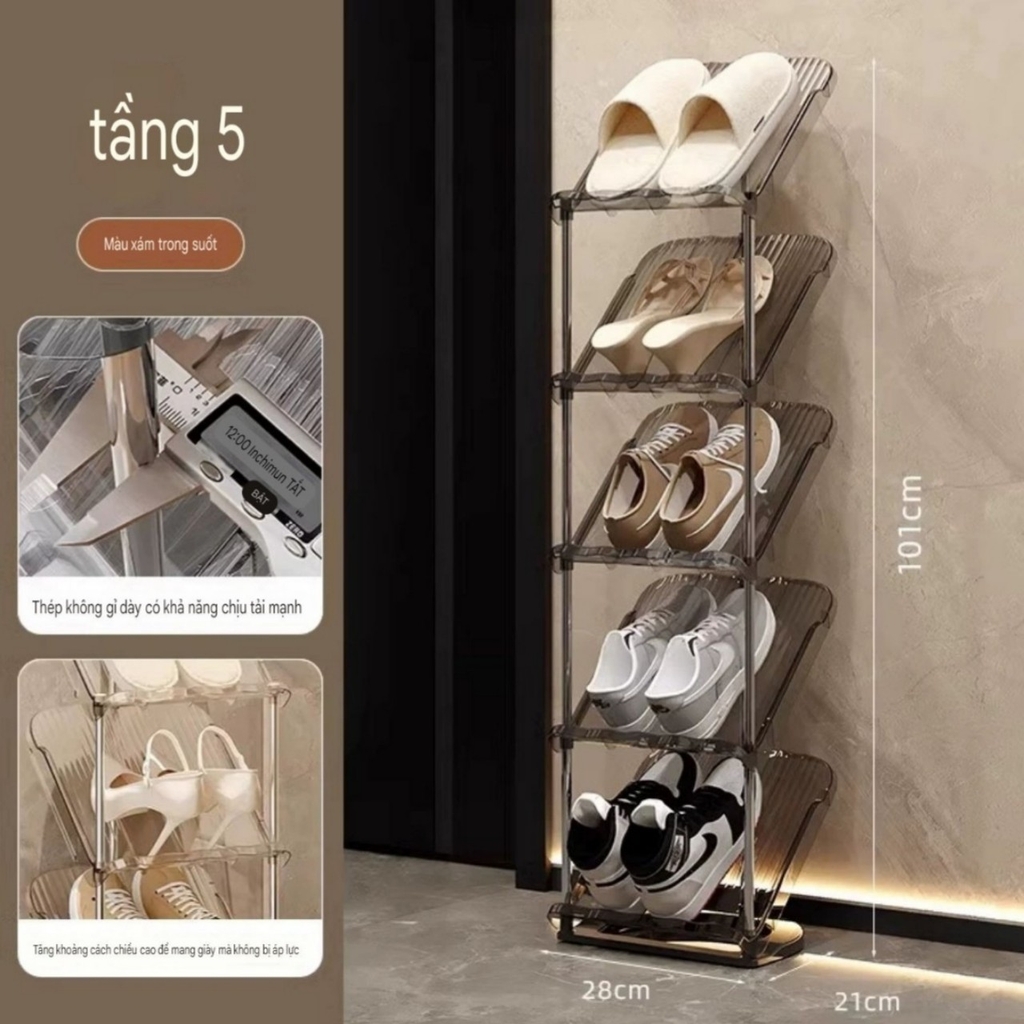 Kệ để giày dép nhựa trong suốt