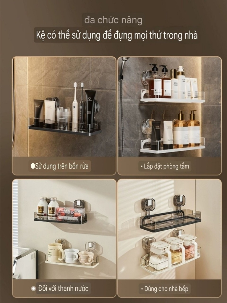 Kệ để lọ gia vị - dầu gội - sửa tắm