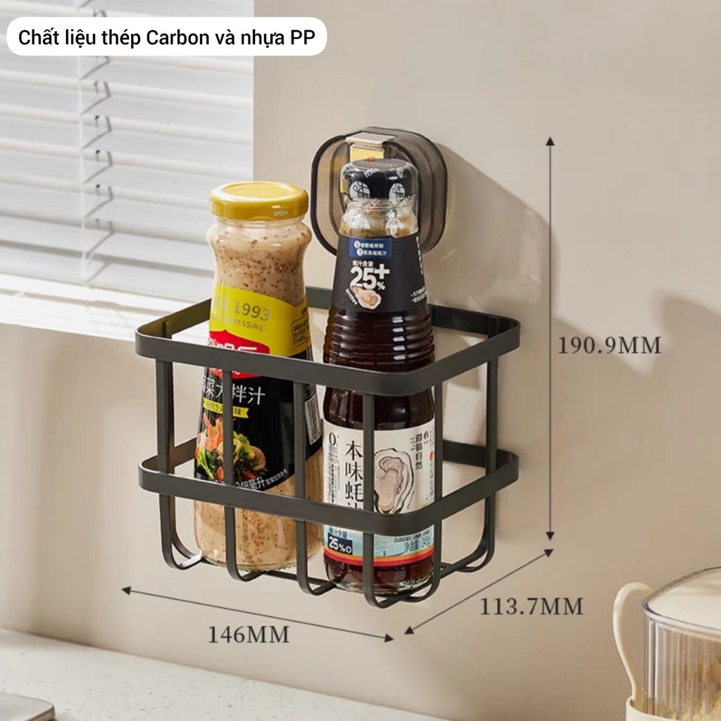 Kệ để mỹ phẩm và đồ gia vị, bằng thép Carbon