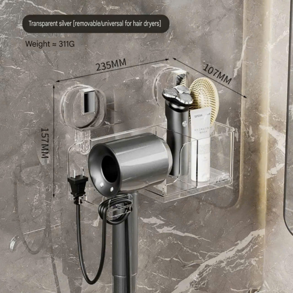Kệ để mỹ phẩm và máy sấy tóc