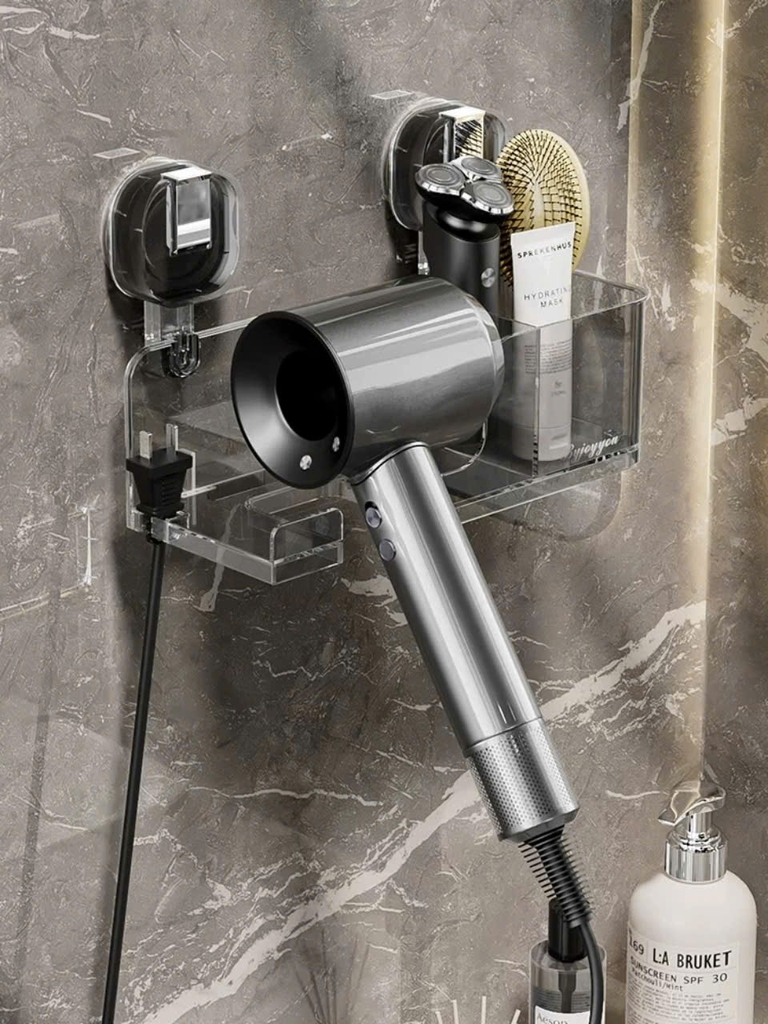 Kệ để mỹ phẩm và máy sấy tóc