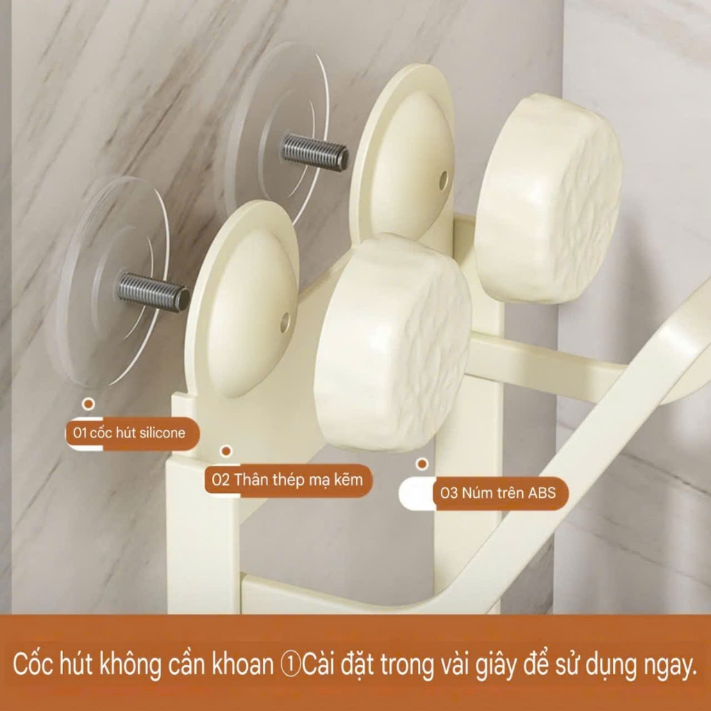 Kệ để nắp nồi bằng thép Carbon kiểu 3 tầng