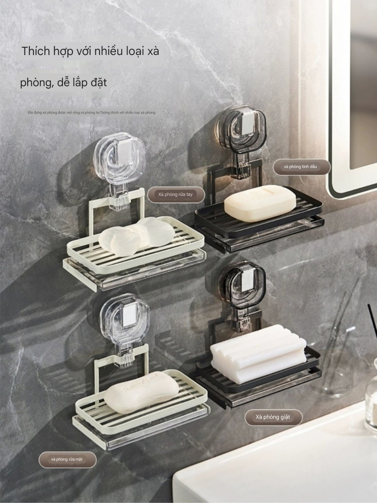 Kệ để xà phòng thép carbon phủ sơn men